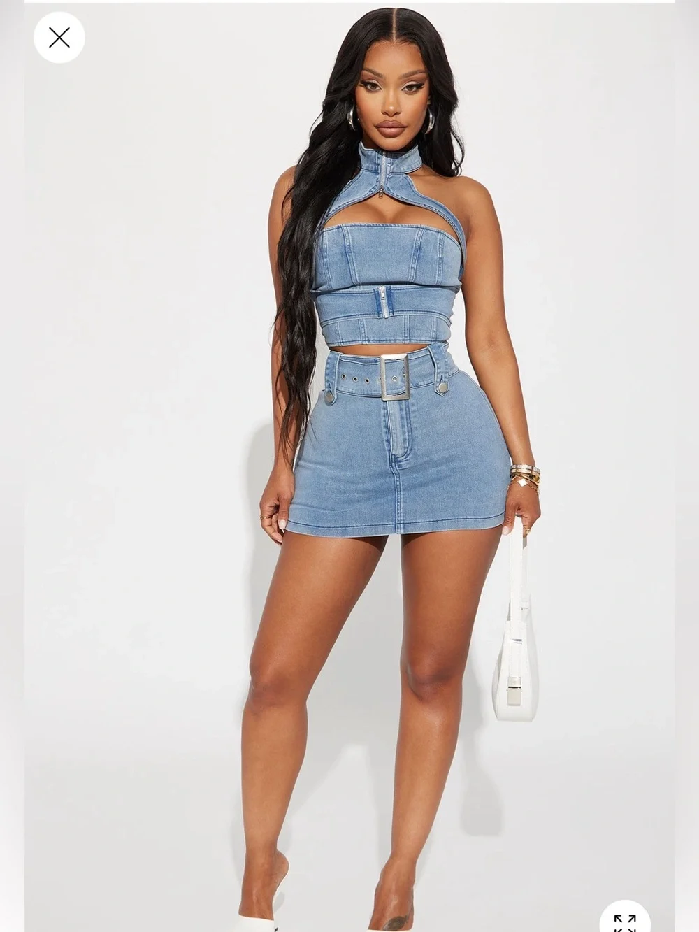 Fashion Nova Denim Set - Picture 3 of 4